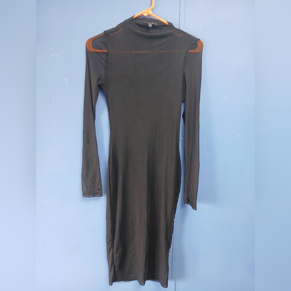 Elegant Black Long Sleeve Dress